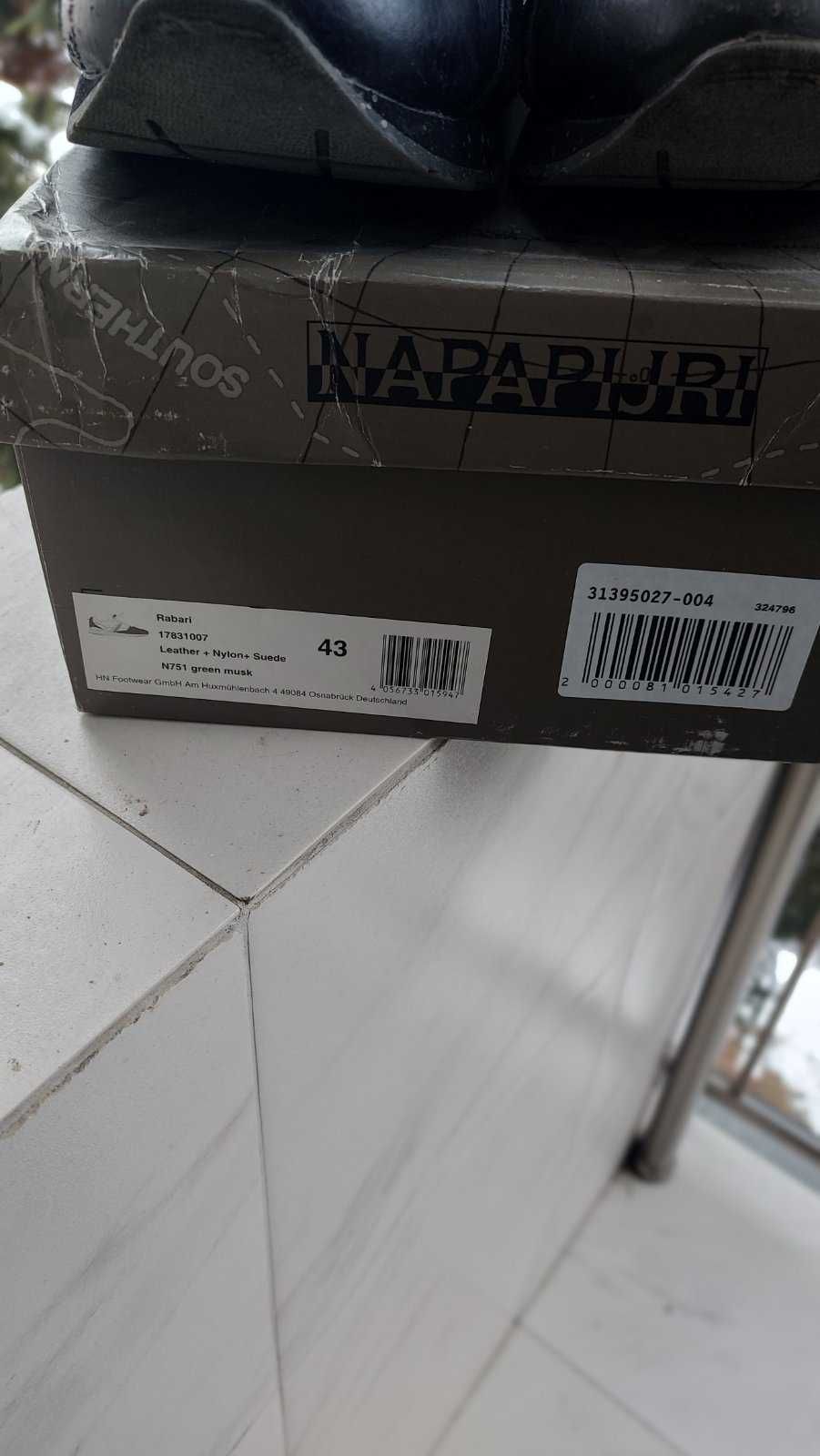 Маратонки Napapijri Rabari, Спортни обувки с велур и кожа