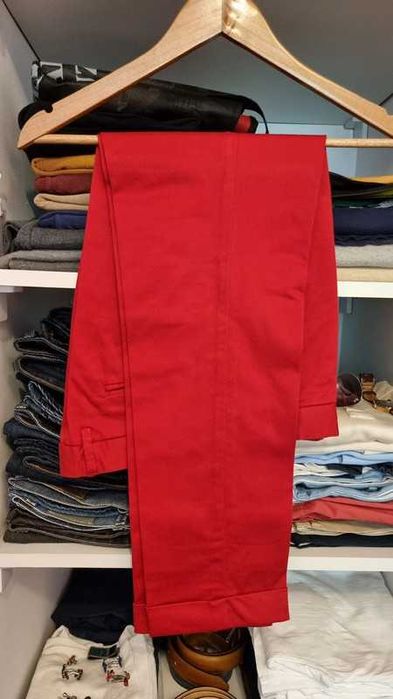 Pantaloni In Barbati Office Casual, Michael Coal, Italy, bej, mas. 46