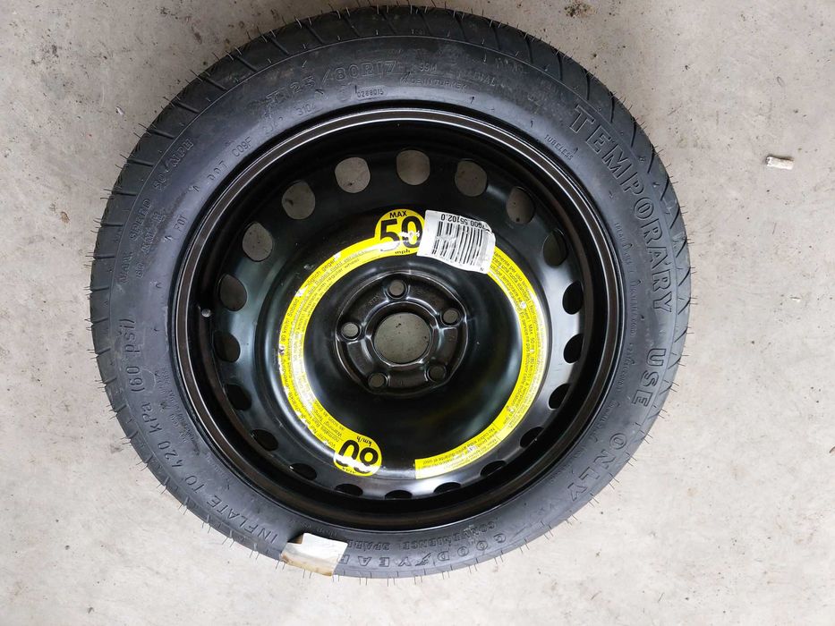 1 бр.гума патерица  Goodyear 125 80 17 за VW, AUDI,GOLF 5,6 ц,о 57,1.