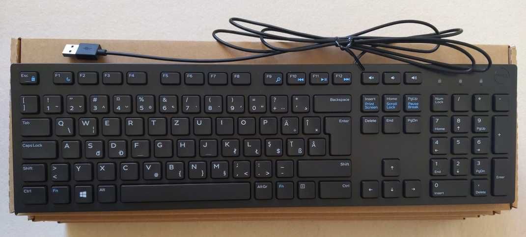 Клавиатура Dell Wired Keyboard KB216 - Romanian (QWERTZ) - чисто нови!