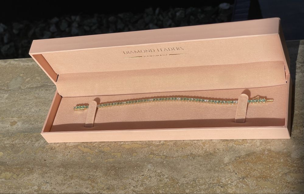 Bratara tennis 14K cu diamante