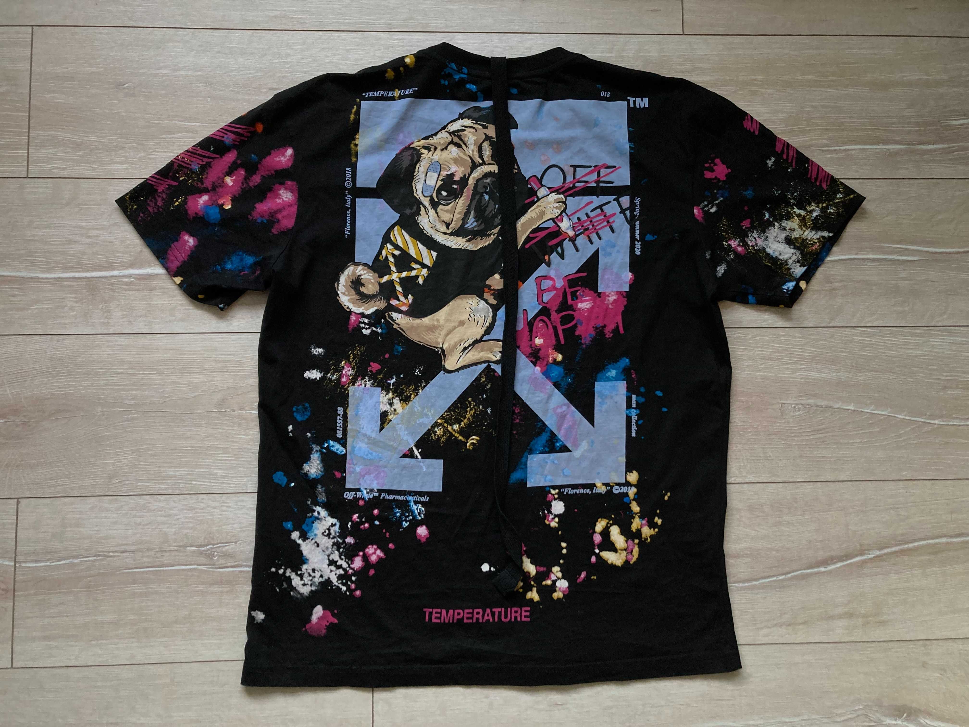OFF WHITE Temperature Virgil Abloh мъжка тениска размер XL / XXL