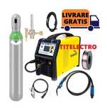 MIG 200 Trio Synergic Aparat sudura + tub plin corgon + ceas + sarma