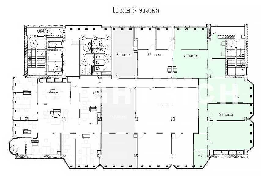 БЦ Green Tower - офис 163 м²