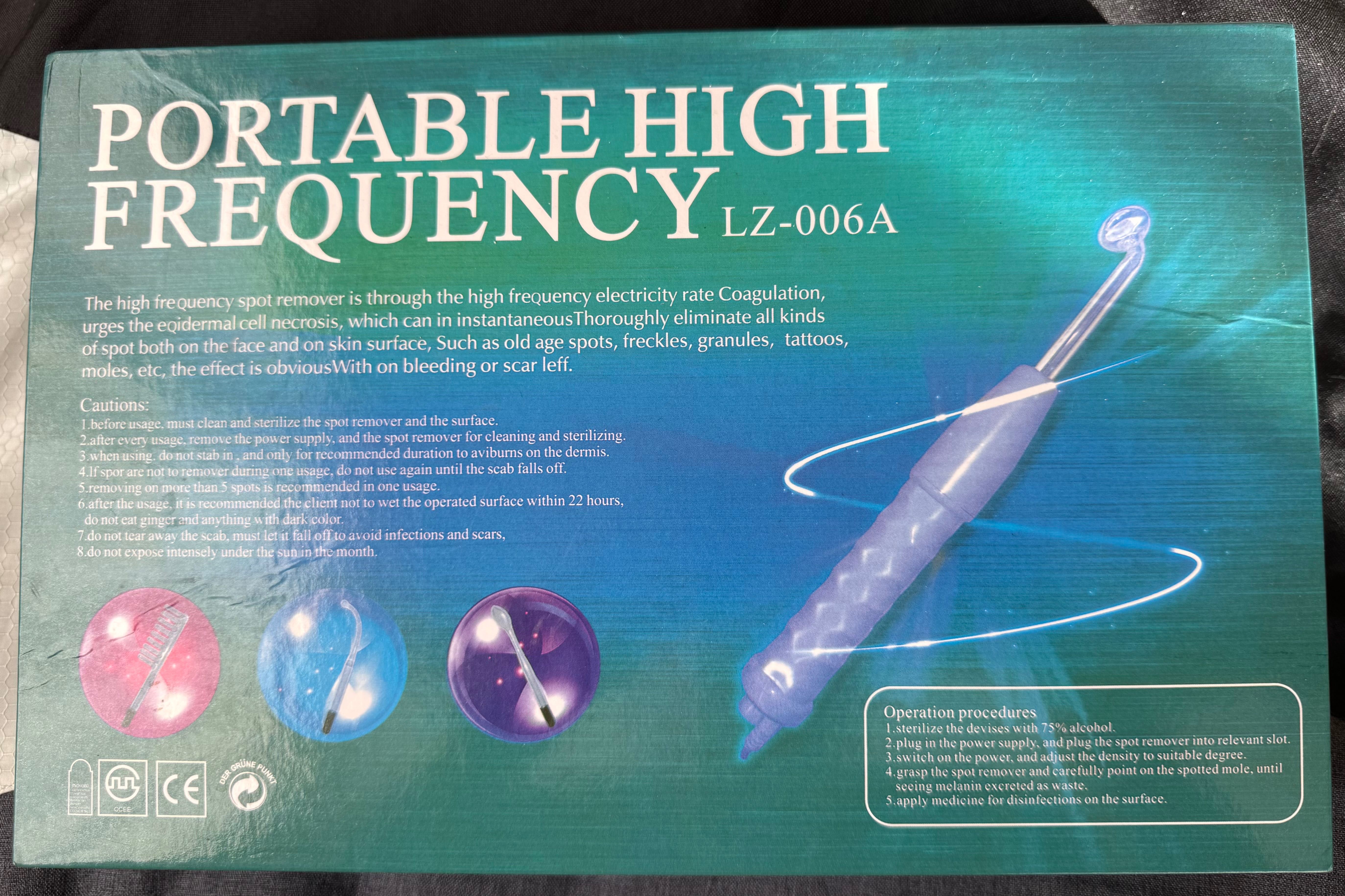 Дарсонвал - portable high frequency