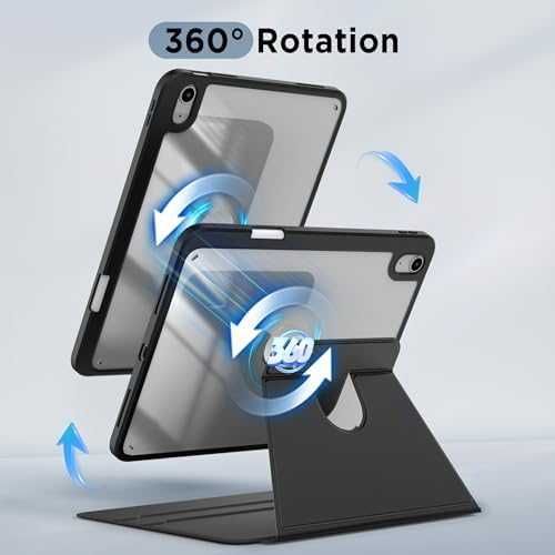 Нов Здрав Калъф кейс за таблет iPad A16 2025/2022 360° PU Кожа Стойка