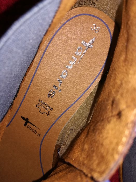 Ghete noi Tamaris piele nr 36