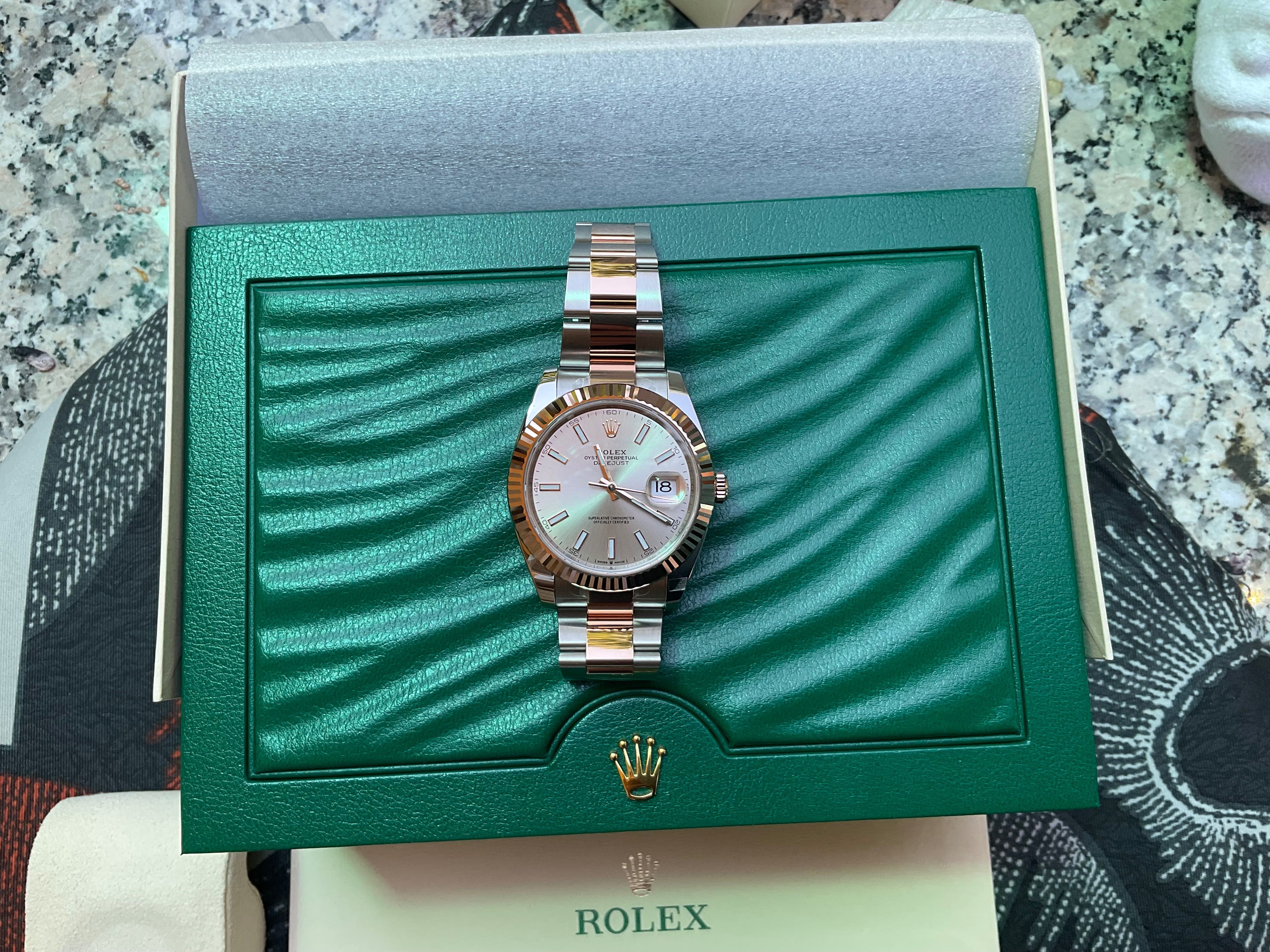 Rolex date just 41 Wimbledon  чисто нов