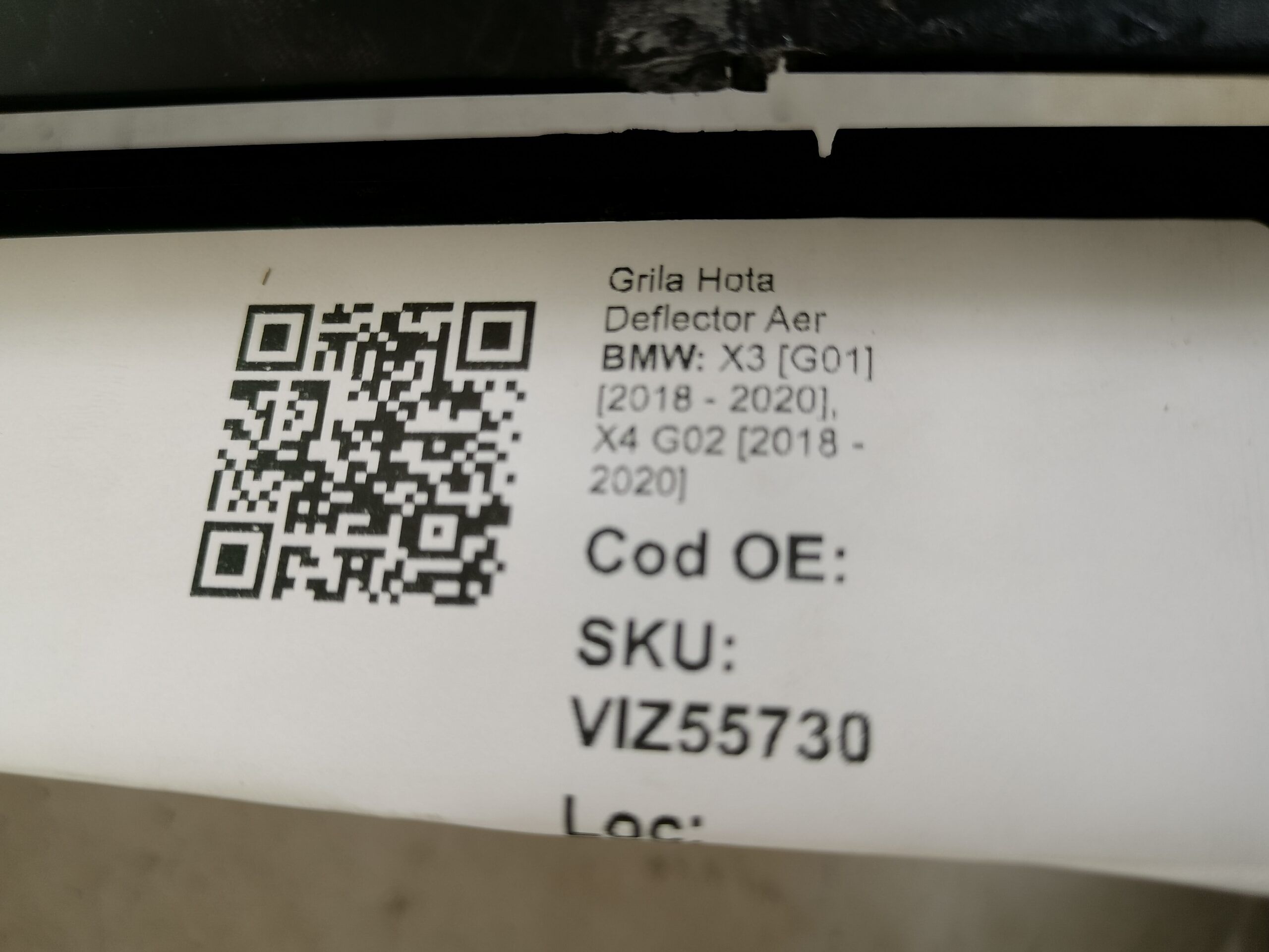 Решетка Хауба Въздушен Дефлектор БМВ Х3 / BMW X3 [G01] 2018, 2019, 202