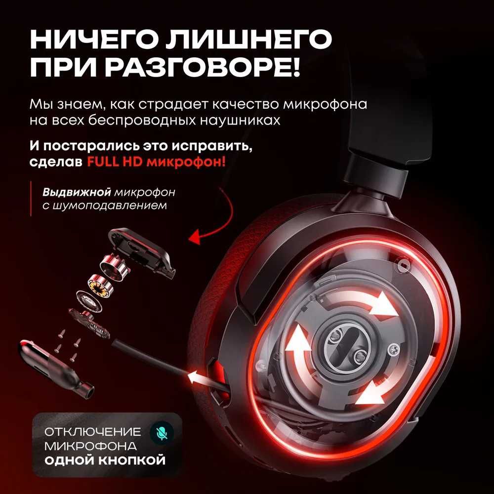 Беспроводные наушники Picun G2 с Bluetooth и адаптером, микрофоном