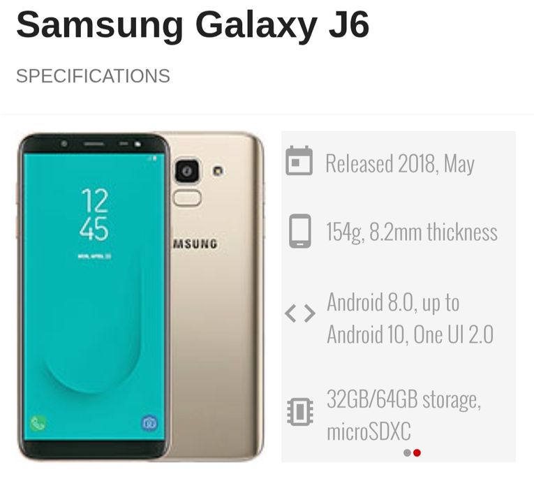 Samsung J6 32GB memorie interna 3GB