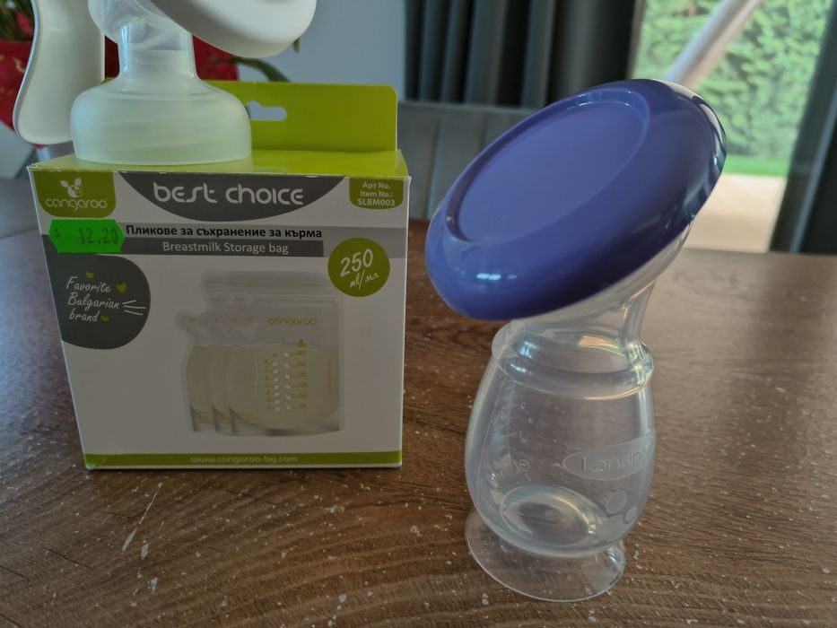 Ръчна помпа за кърма Philips Avent, колектор за кърма Lansinoh