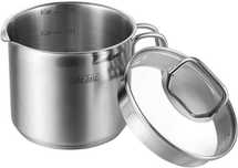 Craticioara JalzJalz, inox, cu capac sticla, 2L, argintiu