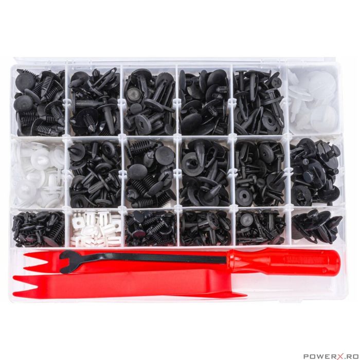 Set universal cleme pentru tapiterie, 420 elemente, Red Technic