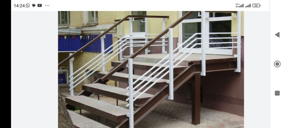 Козырьки с перилами