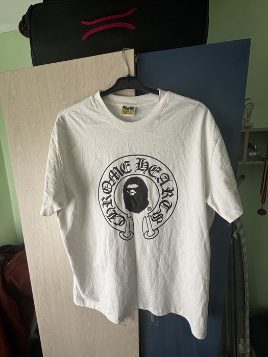 Tricou Chrome Hearts X Bape