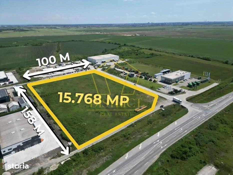 Teren cu AC pentru constructie hala industriala | Aradului