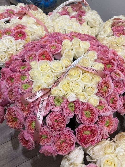 101 роза корзина 40-мың