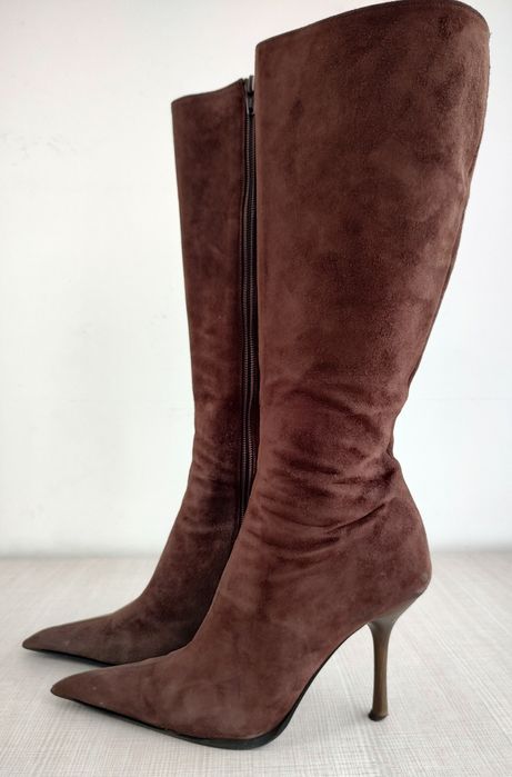 Cizme Fiorangelo din piele întoarsă, mărimea 36