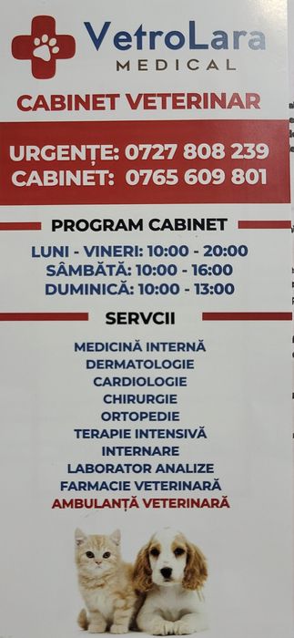 Cabinet veterinar Bucuresti sect 3 Bulevardul 1 Decembrie 1918 nr 3 g