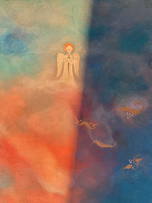 Tablou decorativ original — atmosferă poetică pentru casa ta