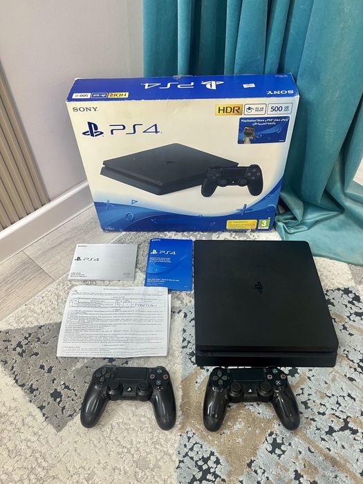PS4 slim 500GB с FC 25, UFC 3,4, Battlefield, F1, Star wars и 160+ игр