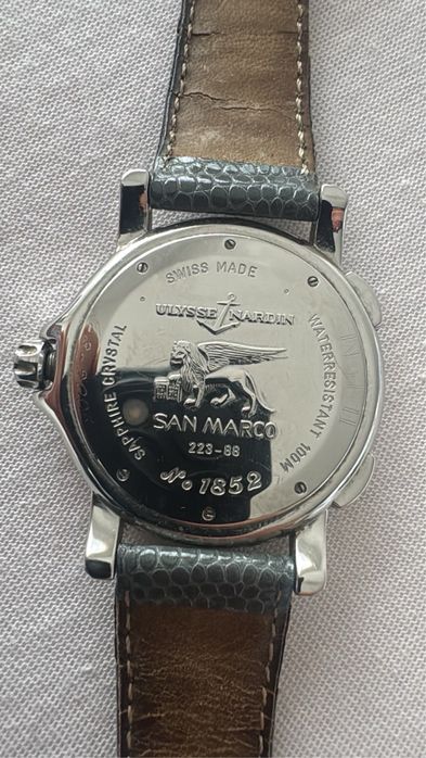 Ceas lux Ulysse Nardin San Marco GMT+ original (223-88), Elvețian