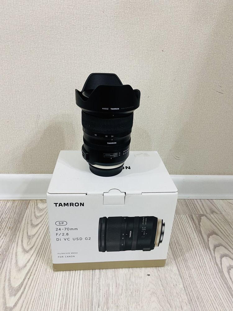 Продам объектив Tamron 24-70 f 2.8 G2 на canon в отличном состоянии