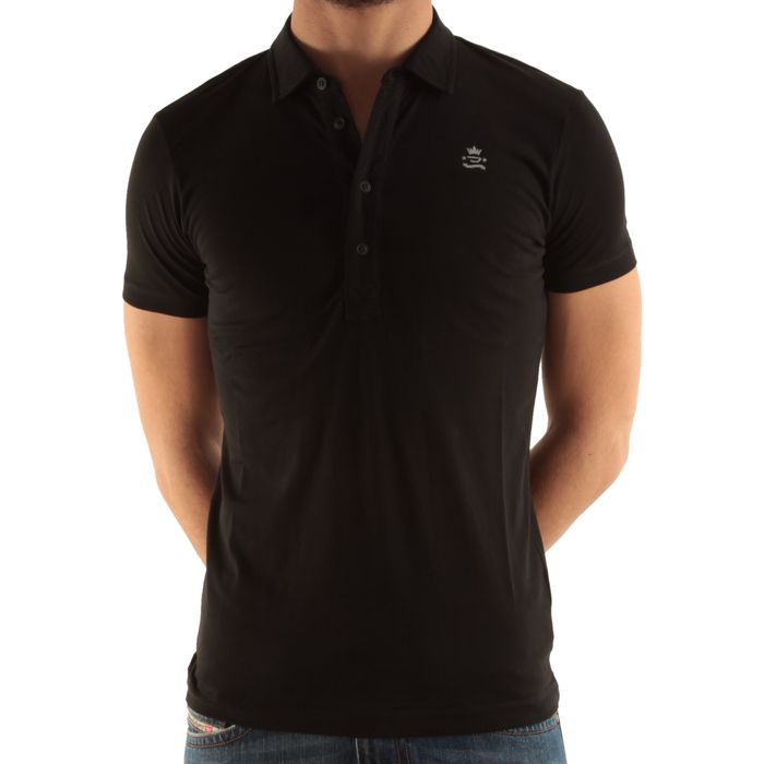 Tricou DIESEL nou nout original model cu guler polo marime S negru