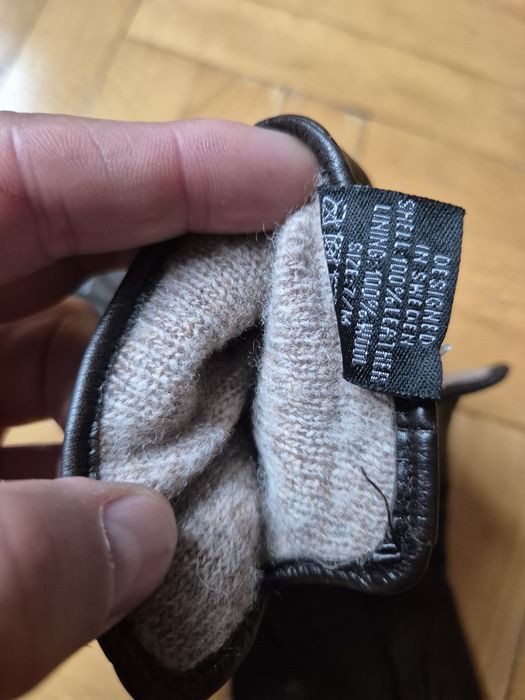 Mănuși premium A. Christensen, Piele naturală + Lâna - M