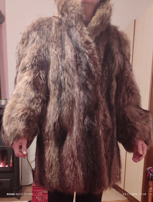 Палто естествен косъм