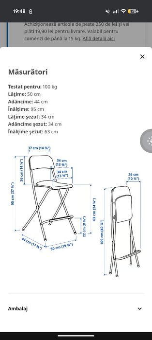 Scaun înalt de bar ikea