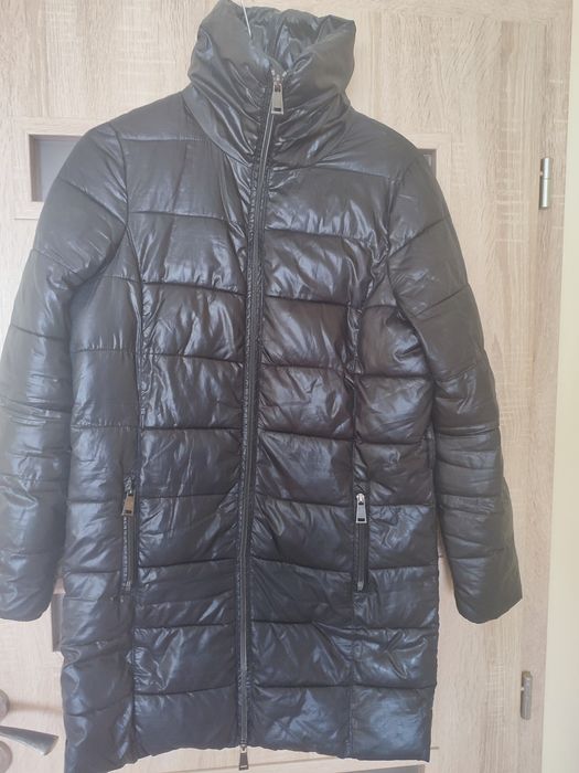 Черна топла шуба