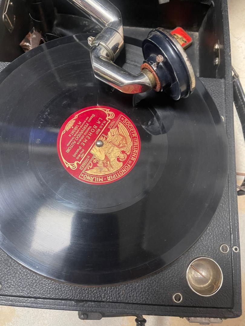 Gramofon Vintage cu manivela Columbia 1920-1930 -A-
