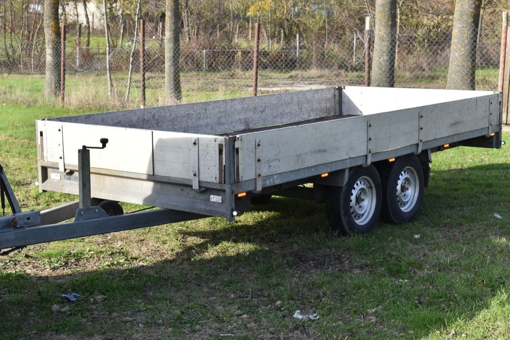 Remorca ANSSEMS 4,1 m X 1,8 m MMA 3000kg aluminiu stare excelenta