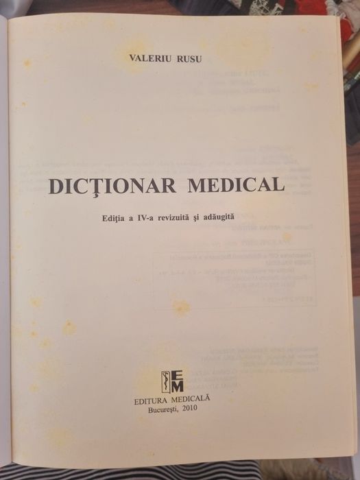 Dictionar Medical editia IVa Valeriu Rusu