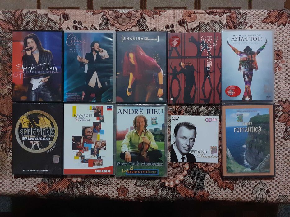 DVD-uri originale cu de filme și concerte live