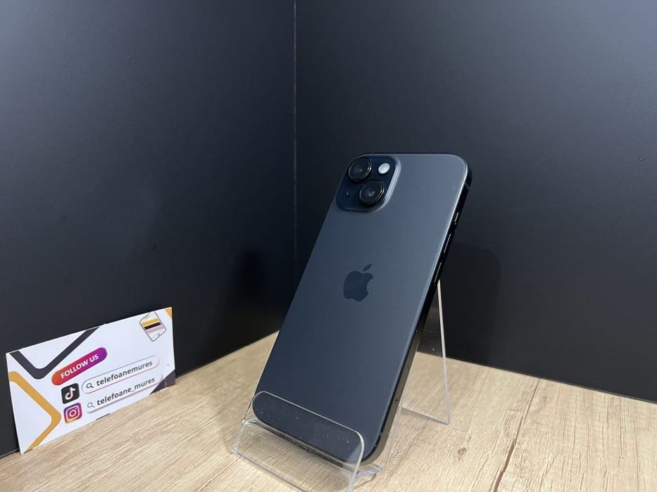 Iphone 15 128Gb Black Second-Hand Bun 3 ani garanție, Telefoane Mures