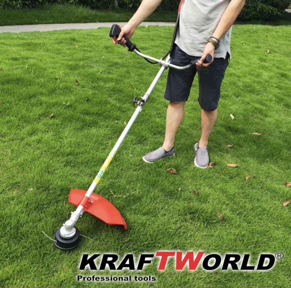 PRO Бензинов Тример за трева KraftWorld +10 ПОДАРЪКА