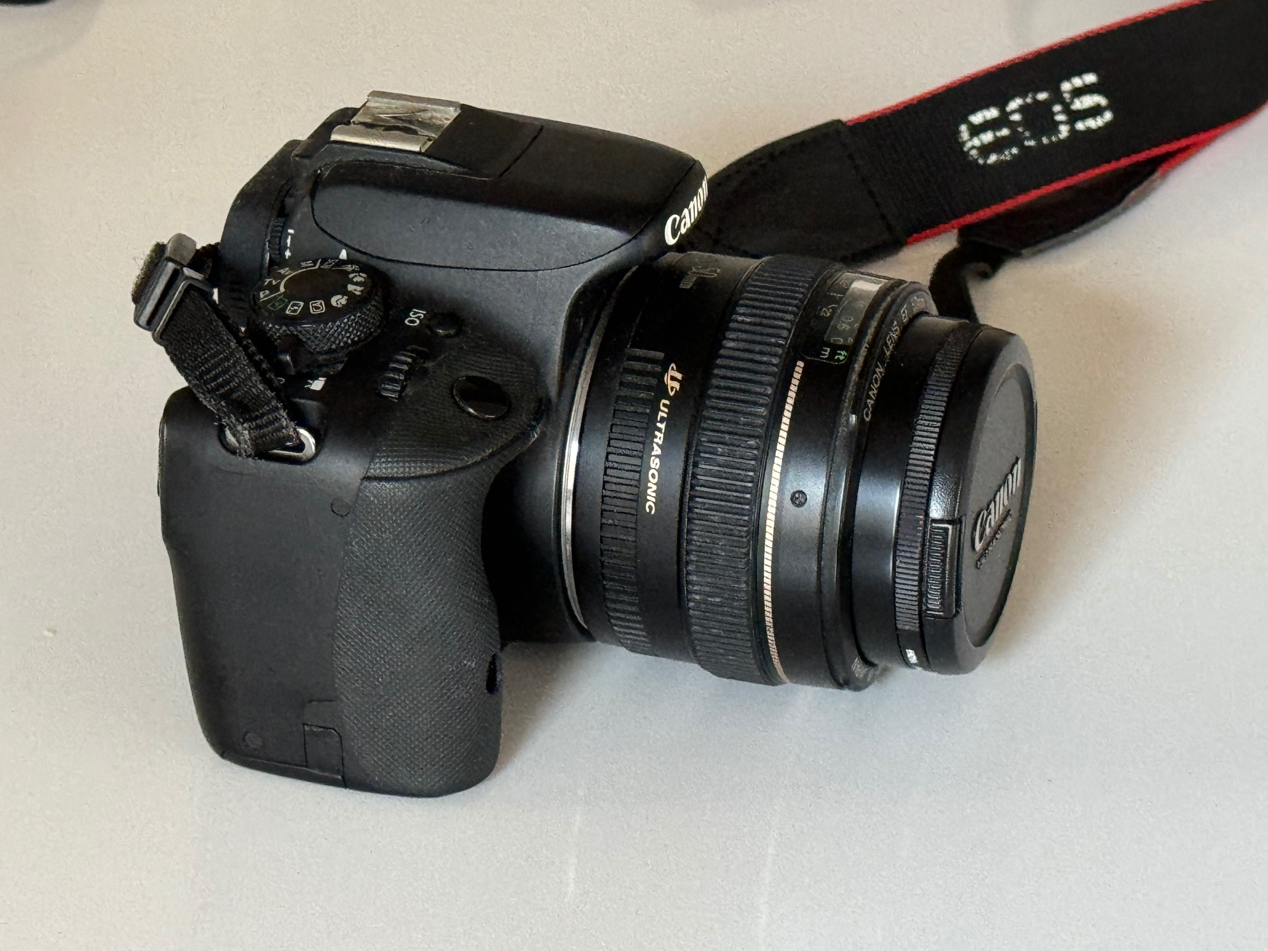Фотоапарат Canon Rebel SL1 (100D) + обектив Canon EF 50mm f/1.4 USM
