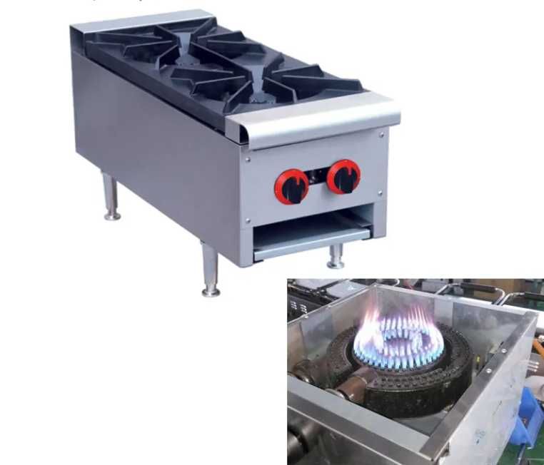 Aragaz cu 1 , 2 , 4 ochiuri profesional NOU , inox si fonta 1750 RON