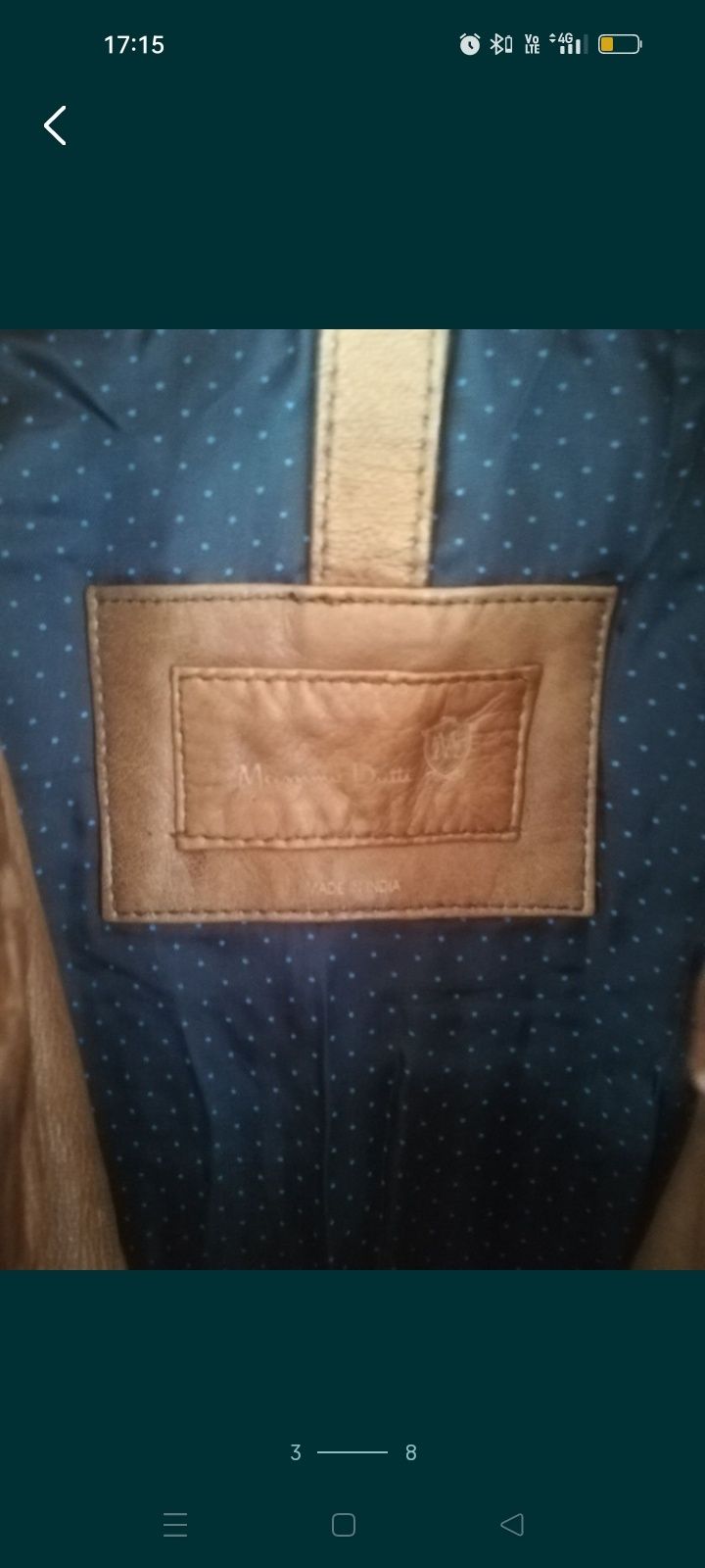 Geacă piele bărbați Massimo Dutti M