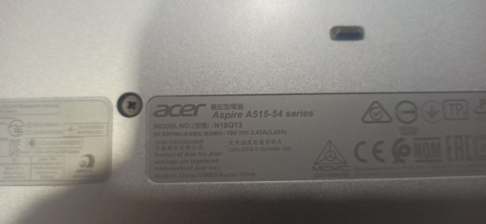 Лаптоп ASER Aspire A515-54 за части