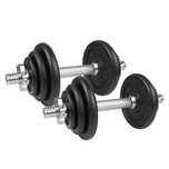 Set 2 gantere de 10 kg reglabile