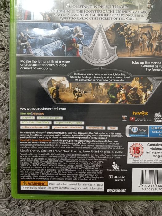 Curier 16 lei Joc Assassin's Creed Revelations Xbox360/ Xbox one