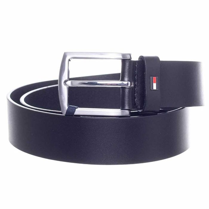 Curea Tommy Hilfiger din piele cu cataramă pătrată denton