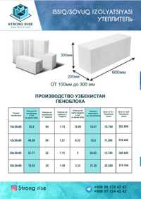 Pena blok zavod perchislena bor dastavka bepul