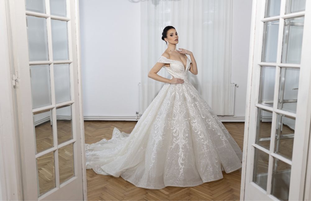 Rochie de mireasa printesa noua model luxury oferta speciala