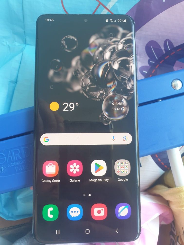 Samsung Galaxy S20 Ultra 5G, negru, 12GB RAM, 128GB memorie interna