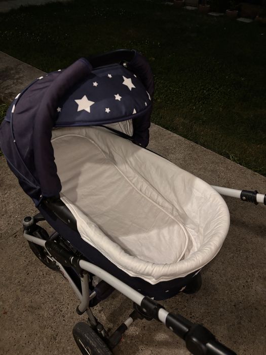 Carut bebelusi cu landou si scoica